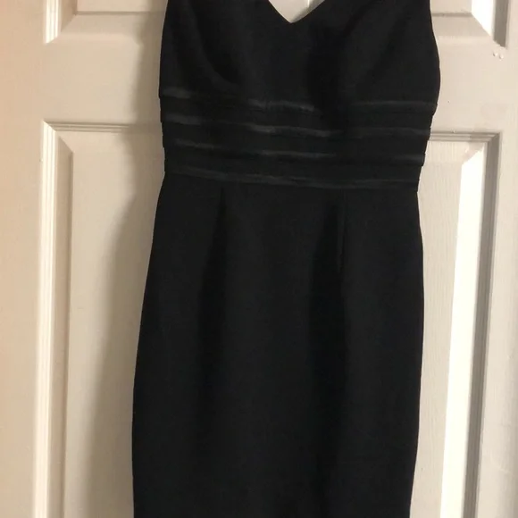 Petite  Black  Cocktail Backless Andrea Polizzi for Rex Lester Evening Dress - Picture 2 of 9